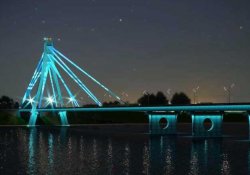 Северный мост в Киеве получит декоративную подсветку